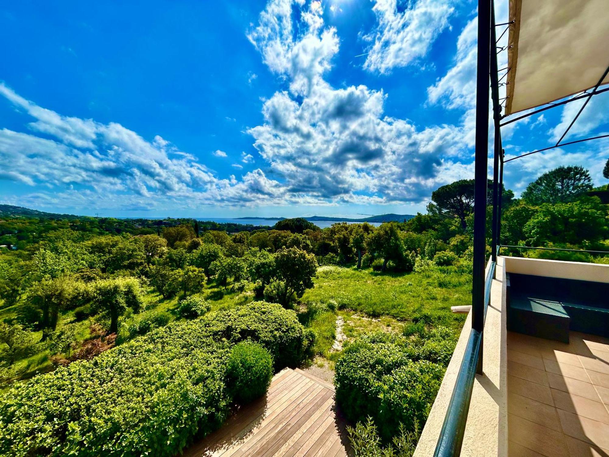 Apartamento Les Restanques Vue Mer Pressoir 3131 Grimaud Exterior foto